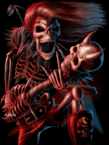 Skeleton Guitar GIF - Skeleton Guitar Cool GIFs