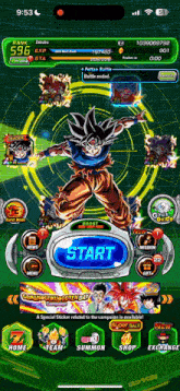 a screenshot of a game called dragon ball z