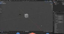 a computer screen shows a 3d model of a fox