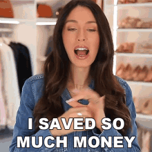 I Saved So Much Money Shea Whitney GIF - I Saved So Much Money Shea Whitney I Saved Up A Lot Of Money GIFs