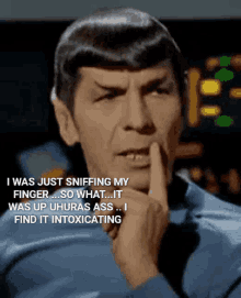 I Find It Intoxicating Uhuras Ass GIF - I Find It Intoxicating Uhuras Ass Spock GIFs