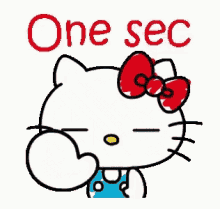Wait Hello Kitty GIF - Wait Hello Kitty One Sec GIFs