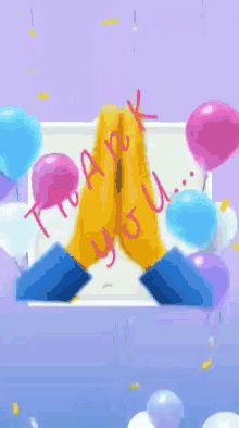 Thank You Balloons GIF - Thank You Balloons Thanks GIFs