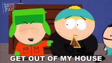 Get Out Of My House Kyle Broflovski GIF - Get Out Of My House Kyle Broflovski Ike Broflovski GIFs