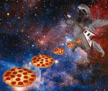 Pizza Space GIF - Pizza Space Sloth GIFs