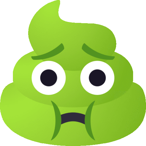 Nauseated Pile Of Poo Sticker - Nauseated Pile Of Poo Joypixels Stickers