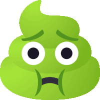 Nauseated Pile Of Poo Sticker - Nauseated Pile Of Poo Joypixels Stickers