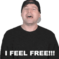 I Feel Free Jared Dines Sticker - I Feel Free Jared Dines I Feel Liberated Stickers