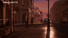 a video of miraculous to is playing on a screen