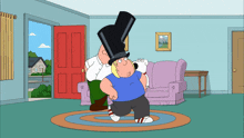 Peter And Chris Wears Top Hats Family Guy GIF