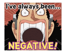 Negative One Piece GIF - Negative One Piece GIFs