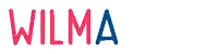 wilmaaa is written in red and blue letters on a white background