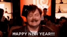 New Years Ron Swanson GIF - New Years Ron Swanson Parks And Recreation GIFs