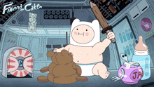 Playing With Sword Baby Finn GIF - Playing With Sword Baby Finn Adventure Time Fionna And Cake GIFs