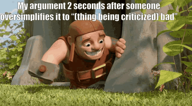 Clash Of Clans Thing Being Criticized GIF - Clash Of Clans Thing Being Criticized Oversimplified GIFs