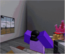 Roblox Beat Up Simulator GIF - Roblox Beat Up Simulator Purple Guy GIFs