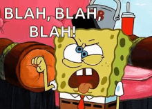 Sponge Bob Sponge Bob Square Pants GIF - Sponge Bob Sponge Bob Square Pants Blah Blah GIFs