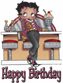 Betty Boop Happy Birthday GIFs