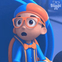 Shocked Blippi GIF - Shocked Blippi Blippi Wonders - Educational Cartoons For Kids GIFs