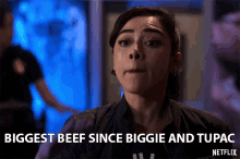 Biggest Beef Since Biggie And Tupac Aimee Garcia GIF - Biggest Beef Since Biggie And Tupac Aimee Garcia Ella Lopez GIFs