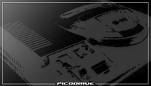 a black and white photo of a picodrive