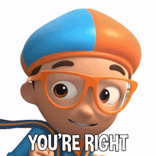 you%27re right blippi blippi wonders educational cartoons for kids that%27s true i agree with you