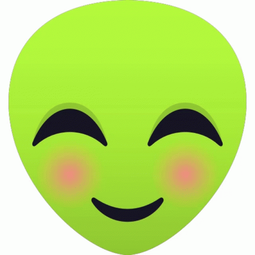 Blushing Alien Sticker Blushing Alien Joypixels Discover Share GIFs