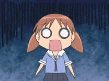 Chiyo Scared GIF - Chiyo Scared Forest GIFs
