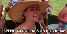 I Spend40dollars On Ice Cream Bonnie Hoellein GIF - I Spend40dollars On Ice Cream Bonnie Hoellein I Bought Expensive Ice Cream GIFs
