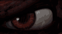 a close up of a person 's eye with the letter j on it