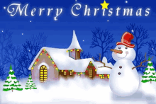 Merry Christmas Snowman GIF - Merry Christmas Snowman Blinking GIFs