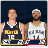Denver Nuggets (62) Vs. New Orleans Pelicans (57) Half-time Break GIF - Nba Basketball Nba 2021 GIFs