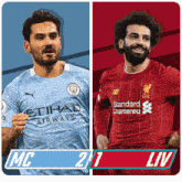 Manchester City F.C. (2) Vs. Liverpool F.C. (1) Half-time Break GIF - Soccer Epl English Premier League GIFs