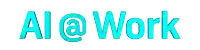 the word work is written in blue letters