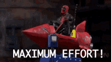 Maximum Effort? GIF - Maximum Effort Effort Deadpool GIFs