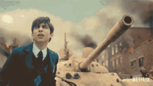 Tank Missile Number Five GIF - Tank Missile Number Five Aidan Gallagher GIFs