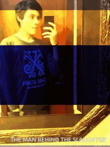Mirror Selfie The Man Behind The Slaughter GIF - Mirror Selfie The Man Behind The Slaughter Glitch GIFs
