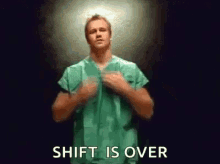 nurses strip shift is over