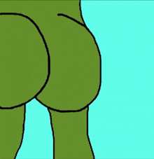 a cartoon of a frog 's butt with the word braaap on it
