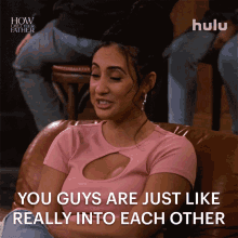 You Guys Are Just Like Rally Into Each Other Valentina GIF - You Guys Are Just Like Rally Into Each Other Valentina How I Met Your Father GIFs