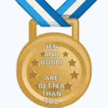 Medal Award GIF - Medal Award Jen And Bobbi Are Better Than You GIFs