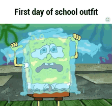First Day Of School Outfit GIF - Outfit Tears Sad GIFs