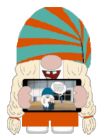 Gnome Creating Videos Sticker - Gnome Creating Videos Stickers