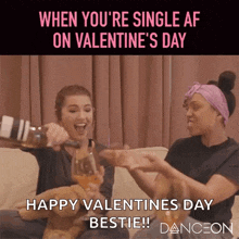 Single Valentines Day GIF - Single Valentines Day Friends GIFs