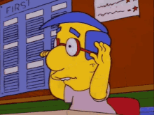 Milhouse Simpsons GIF - Milhouse Simpsons Confusing GIFs