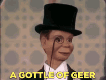 A Gottle Of Geer Ventriloquist Dummy GIF
