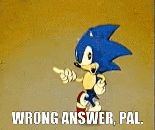 Sonic The Hedgehog Sega Cd GIF - Sonic The Hedgehog Sega Cd Wrong Answer  Pal - Discover & Share GIFs
