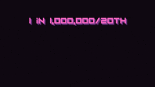 a purple background with the words abomination i in 1,000,000/20th