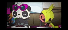 pancham and chespin chespin and pancham longer throat let me get some too can i have a bite