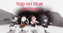 Blue Archive Hop On Blue Archive GIF - Blue Archive Hop On Blue Archive Blue GIFs